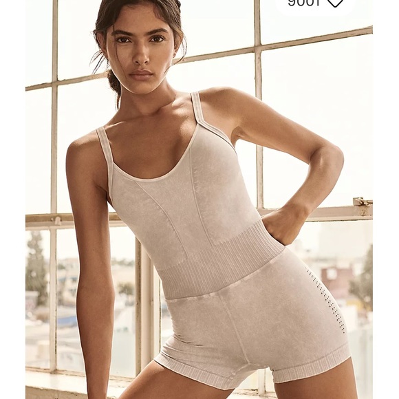 Free People Good Karma Runsie Color-Ice Gray Size-XS/Small NWOT - Picture 4 of 13